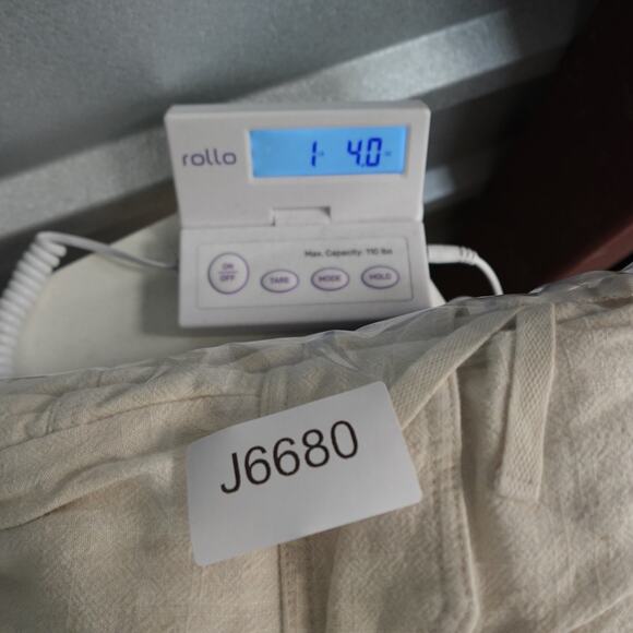 Anthropologie Pants Womens Extra Large Jogger Cargo Linen Ivory Pull On Baggy - Picture 10 of 10